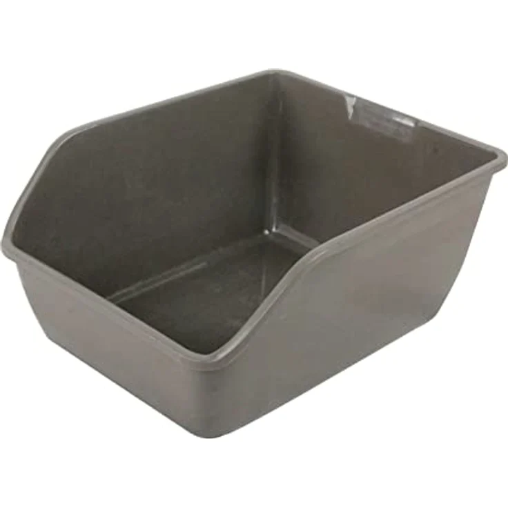 Dehner Kleintierzubehör Nagertoilette, ca. 22 x 39 x 47 cm, Kunststoff, grau – Bild 1