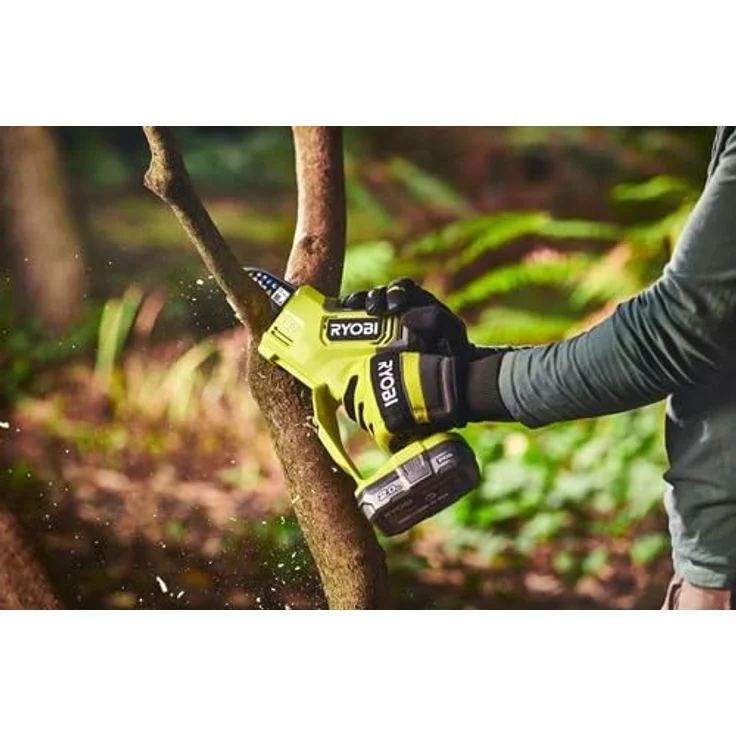Ryobi RY18PS15A-0, Elektrische Astsäge mit 15 cm Stange, 18-V-Motor und werkzeugloser Kettenspannung – Bild 3