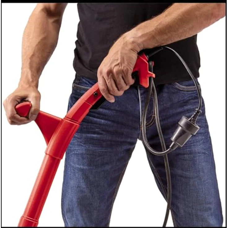 Einhell Elektrischer Fugenreiniger GC-EG 1410 (140 W, Leerlaufdrehzahl 1.200 1-min, ergonomischer Führungsholm, wechselbare Bürsten, Führungsrad, inkl. Stahl- & Nylon-Bürste) – Bild 3