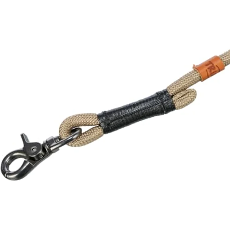 TRIXIE Hundeleine BE NORDIC V-Leine S–M, 2,00 m ø 8 mm in sand/schwarz - verstellbare Hundeleine mit nordischem Charme - für kleine bis mittelgroße Hunde - 17224 – Bild 2