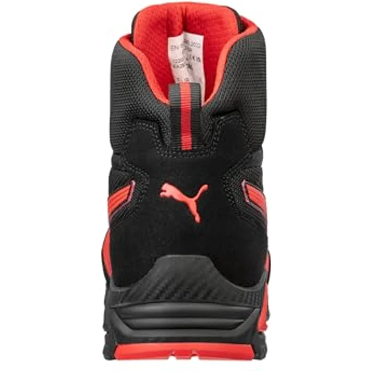 PUMA MADRID MID S1P Sicherheitsschuhe, Gr. 45, schwarz-rot – Bild 6