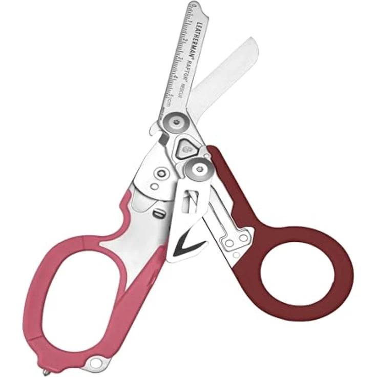 Leatherman Raptor Rescue, Multitool mit 420HC Edelstahl-Schere, Bandschneider und Utility Holster, Himbeerrose – Bild 4