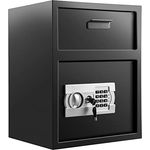 VEVOR Tresor Elektronischer Möbeltresor, Tresor Elektronik Zahlenschloss Safe Möbeltresor Schwarz, Safe Tresor stabile Kohlenstoffstahl Feuerfest Wasserdicht mit LCD Bildschirm 36 x 30 x 45 cm