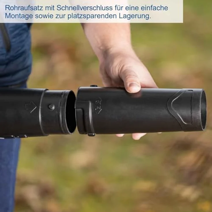 Scheppach C-BL700-X axialer Akku-Laubbläser | axiales Gebläse | balance-Griff | max. 155 km/h | 516 m3/h | 20V IXES, grün – Bild 8