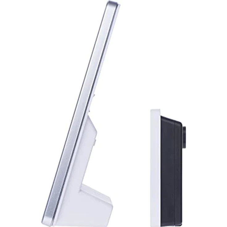 Emos E3003, Wetterstation mit DCF-Funkuhr, LED-Display, weiss, erweiterbar mit bis zu 3 Sensoren, Temperatur- und Feuchtigkeitswarnungen – Bild 3