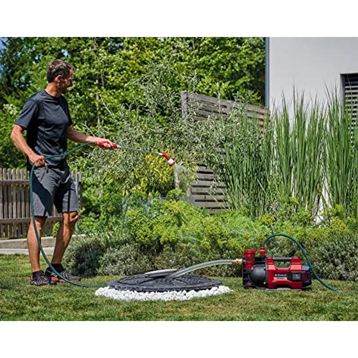 Einhell automatische Akku-Gartenpumpe AQUINNA 36/38 F LED AUTOMATIC Power X-Change (36 V, max. 3800 L/h, max. 37 m Förderhöhe, Automatikfunktion, ECO/Boost, Vorfilter, ohne Akku) – Bild 3