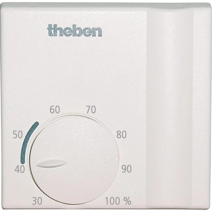 Theben SOT715 Hygrostat 230V, digitales Thermometer + Hygrometer zur Luftfeuchteregelung, Wandmontage, Weiss