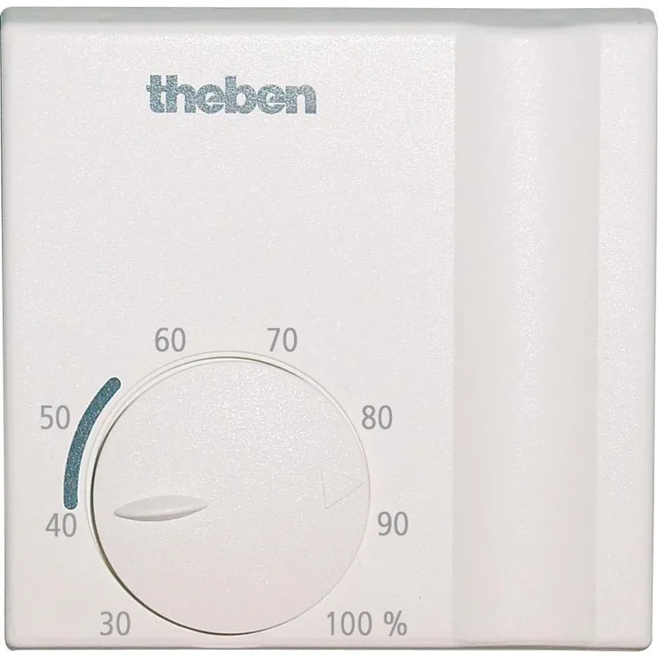 Theben SOT715 Hygrostat 230V, digitales Thermometer + Hygrometer zur Luftfeuchteregelung, Wandmontage, Weiss