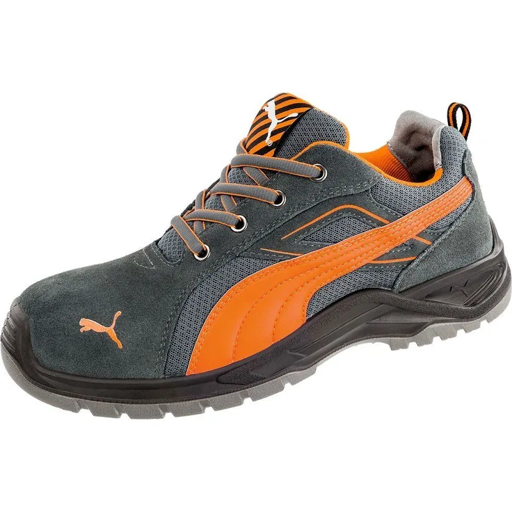 PUMA Safety Omni Low S1P Sicherheitsschuh, Arbeitsschuh mit evercomfort®-Einlegesohle, schwarz