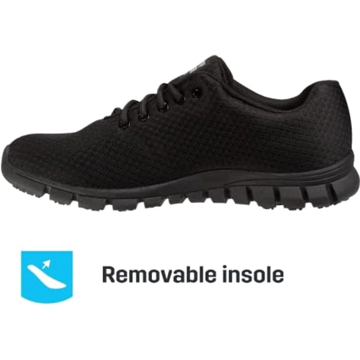 Safety Jogger KASSIE O1 A SRC Sicherheitsschuh, atmungsaktiv, rutschfest, ergonomische Laufsohle, schwarz – Bild 6