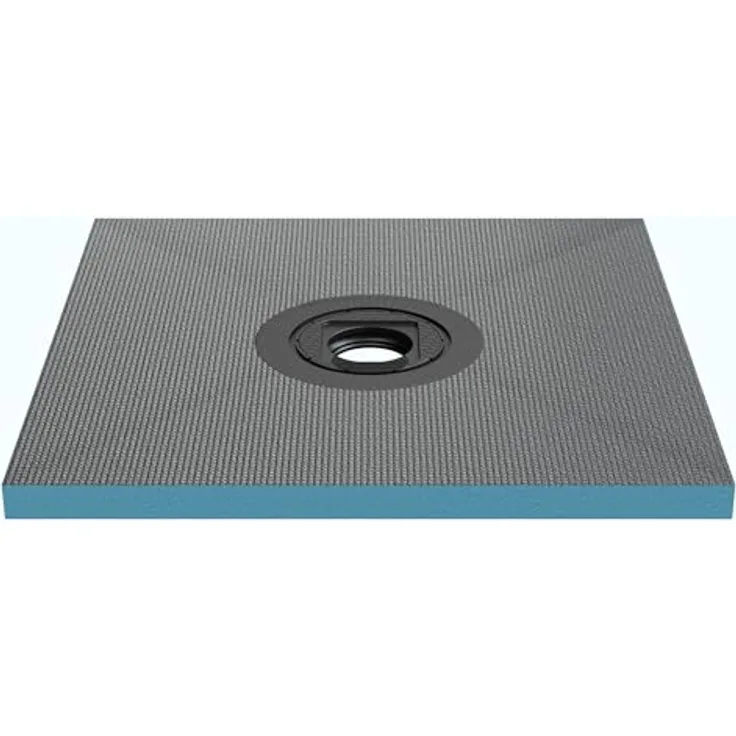 Mai & Mai Duschwanne Duschboard, befliesbares Duschelement in Beton Grau, bodeneben mit Gefälleplatte und hoher Abflussrate