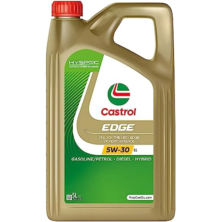 Castrol EDGE 5W-30 LL H, Motoröl mit Fluid-Titanium-Technologie, hohe Leistung für Benzin, Diesel und Hybrid, 5L – Bild 1