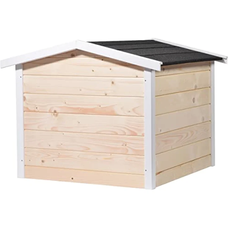dobar Mähroboter-Garage, Holz, natur, Automower-Unterstand mit Bitumendach – Bild 3