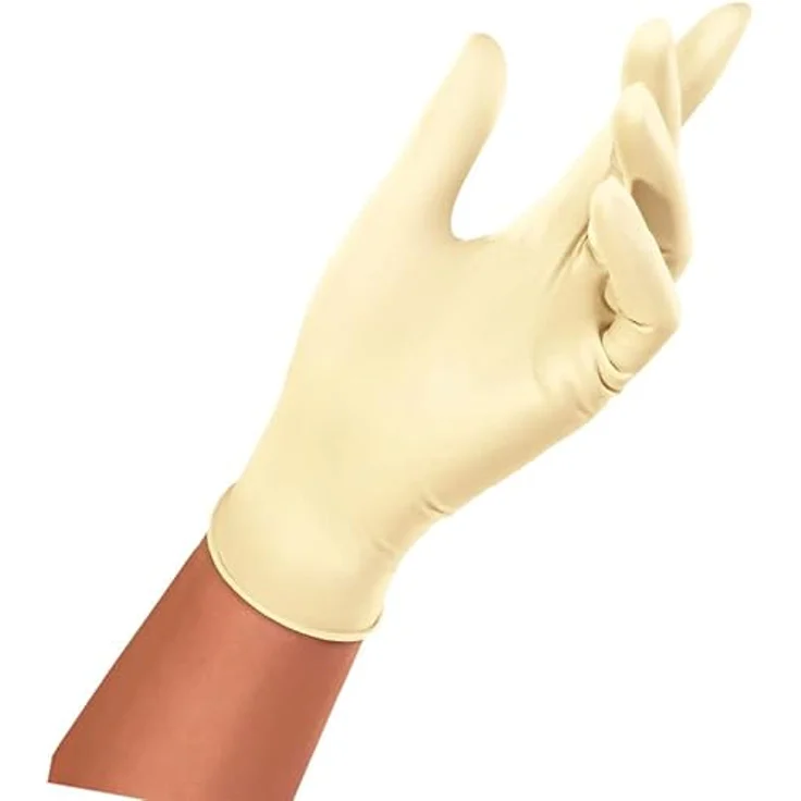 Vileda Extra Long 10 Handschuhe, Latex, Größe M/L, 80% längerer Schaft, bakterieller Schutz, reißfest, puderfrei – Bild 4