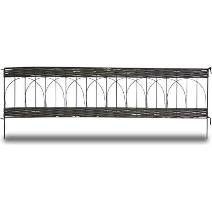 Beeteinfassung PVC Rattan, 35 x 100 cm