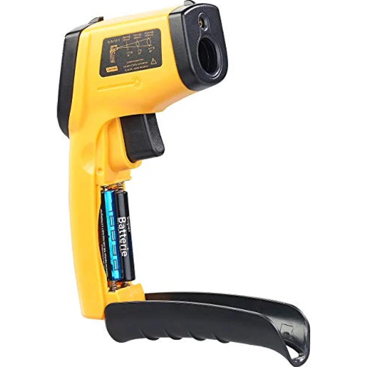AGT Laserthermometer: Berührungsloses Infrarot-Thermometer mit Laserpointer, -50 bis +380 °C (Infrarot Temperaturmessgerät, Laser Thermometer Küche, Heizungsthermostat) – Bild 4
