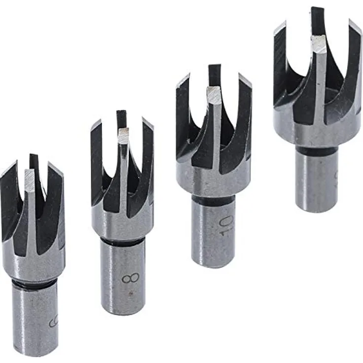 BGS Do it yourself 6838 | Zapfenbohrer-Satz | 4-tlg. | 6-8 - 10-13 mm, Qualität/Haltbarkeit, flexibel, robust, langlebig