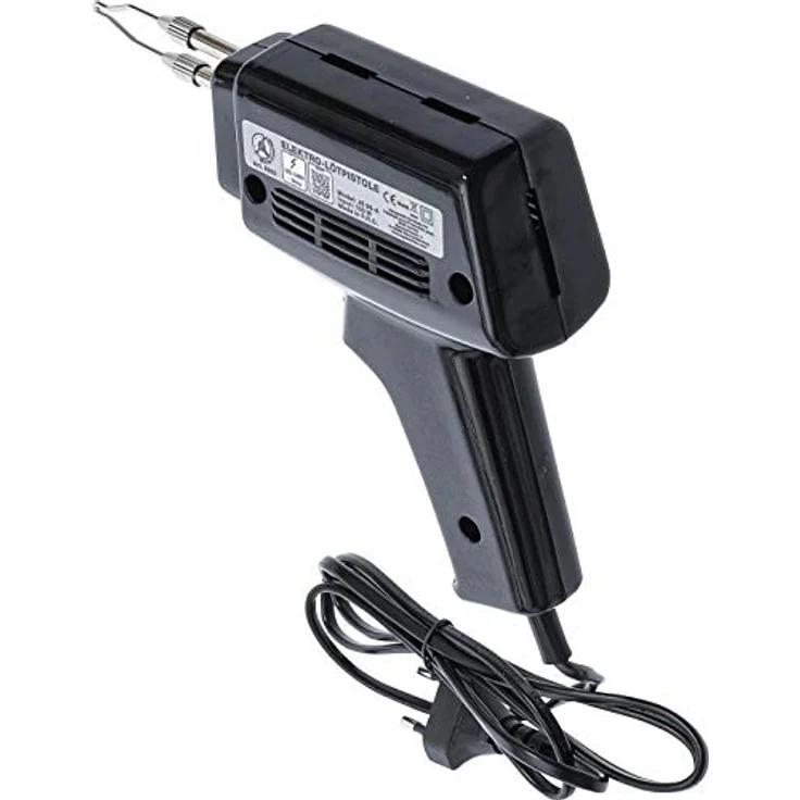 BGS TECHNIC Elektro-Lötpistole 100 W mit Beleuchtung, doppelt isoliert, VDE-Stecker, 220 V (AC) – Bild 2