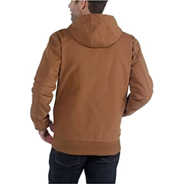 Carhartt Duck Active, Arbeitsjacke aus schwerem Baumwoll-Entenmaterial mit 3M Thinsulate-Isolierung, schwarz, Größe S – Bild 2