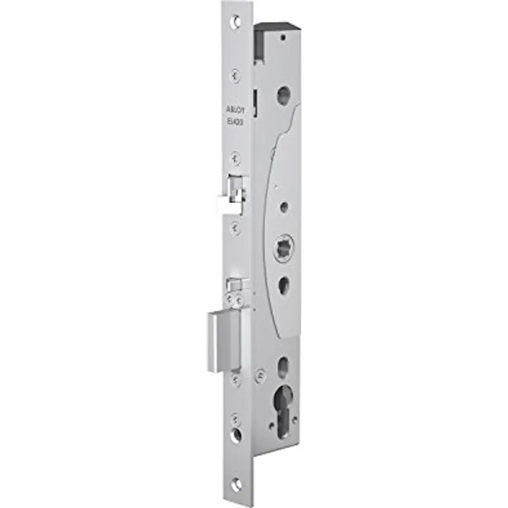 Assa Abloy Abloy-C motorisiertes Türschloss für Fenster-Achse 35 mm, Selbstverriegelnd, EN 179 und EN 1125 geprüft, 92 mm Entfernung, 9-eckig