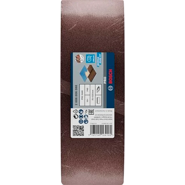 Bosch Professional Schleifband für Bandschleifer Holz und Farbe Best for Wood and Paint (10 Stück, Körnung 40, X440) – Bild 2