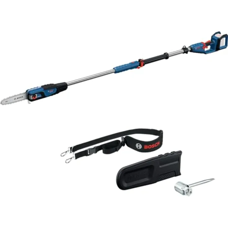 Bosch Professional Akku-Hochentaster GKE 18V-25 TP Solo, max. 2,9 m Arbeitshöhe, ohne Akku und Ladegerät, Schwertlänge 25 cm