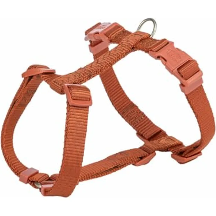 Trixie Hundegeschirr Premium H-Geschirr, rostbraun, robustes und langlebiges Design für Hundesicherheit