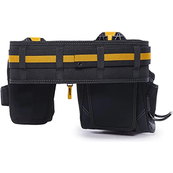 ToughBuilt TB-CT-111-CP 3-teiliges Werkzeuggürtel-Set, mit ClipTech-Innovation und gepolstertem Gürtel, schwarz – Bild 5