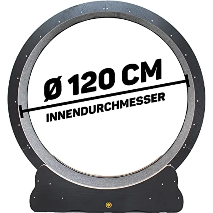CanadianCat Company | Katzenlaufrad aus Holz - CatInMotion - XL Ø 120 cm - Spiel- & Trainingsgerät für Katzen | Bausatz Schwarz – Bild 2