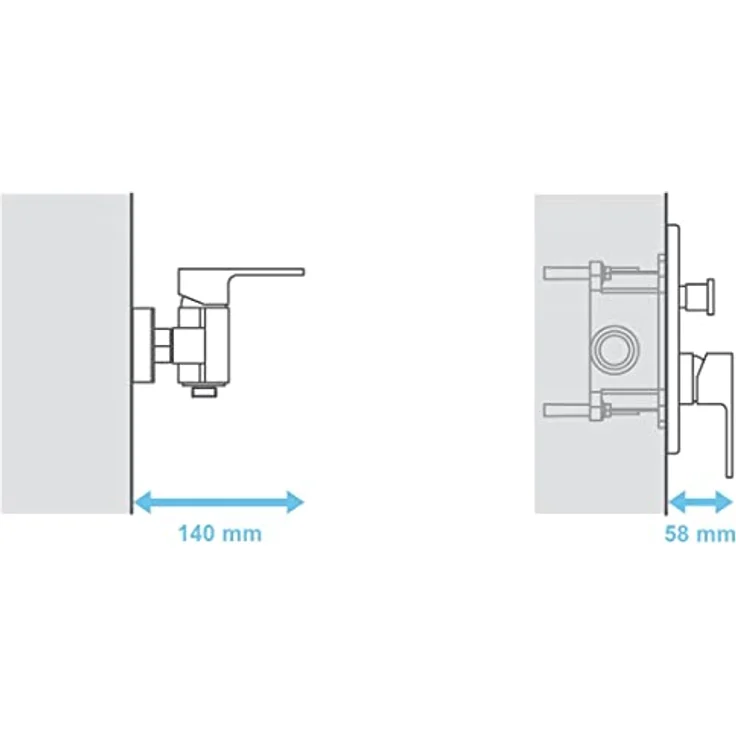 RAVAK Unterputzkörper R-Box RB 070.50, hohe Flexibilität bei Tiefeninstallation, für Wanne und Dusche, 10 Jahre Herstellergarantie – Bild 4