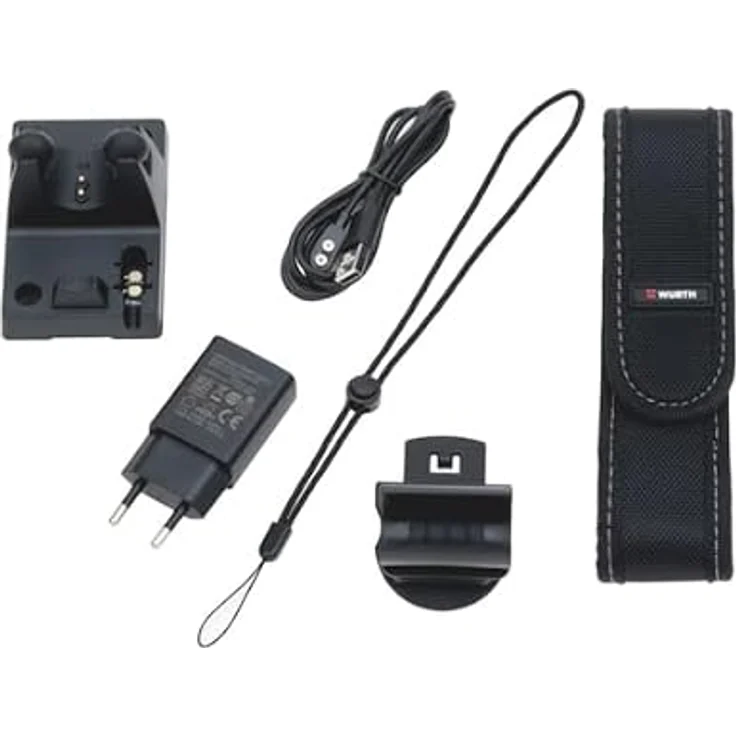Würth Taschenlampe High End Power LED Akku Lampe Leuchte WTX4R wiederaufladbar, schwarz - Robustes Magnetladesystem, 800 Lumen, IP67 Spritzwasser- und staubdicht – Bild 2