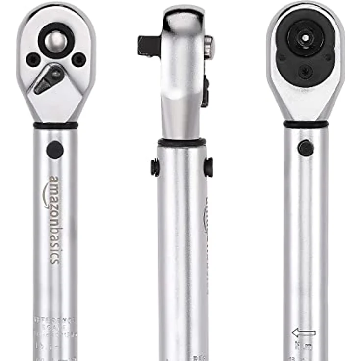 AmazonBasics Einrastender 1-4-Inch-Drehmomentschlüssel, 20-150 in.-lb, 2.5-15 Nm – Bild 4