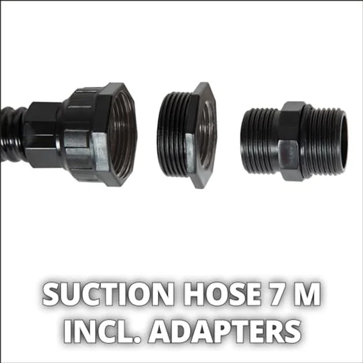 Einhell Saugschlauch 7 m aus Kunststoff (Pumpen-Zubehör, 7 m Länge, Kunststoffanschluss 42 mm 1 1-4 Zoll IG) – Bild 5