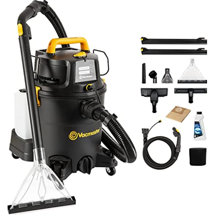 Vacmaster VK1323PFR, 1300W 23L 3-in-1 Waschsauger mit Dual-Tank-Design, Bodenreiniger für Hartböden und Teppiche, inkl. HEPA-Filter und Reinigungszubehör – Bild 1