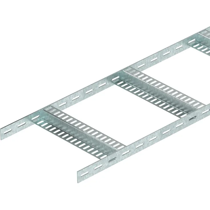OBO Bettermann Kabelleiter 300 cm, leichte Schiffsleiter mit perforierter Seitenleiste und Z-Sprossen, lastengeprüft nach IEC