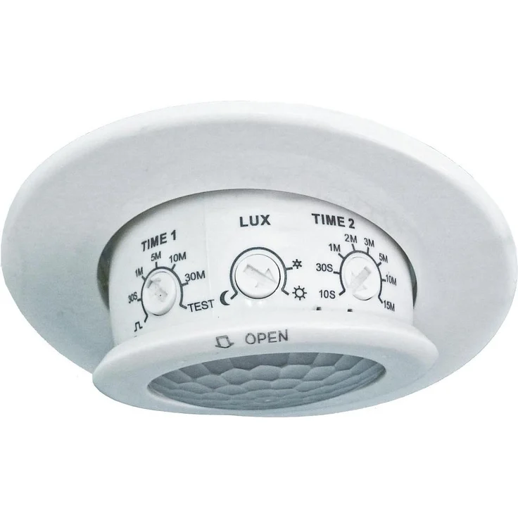 Schneider Electric ARGUS Standard 360 Grad Innen-Bewegungsmelder CCT570003, Passiv-Infrarot-Technologie, zwei Ausgänge, Erfassungswinkel 360 Grad, einfache Montage, Schutzart IP 20