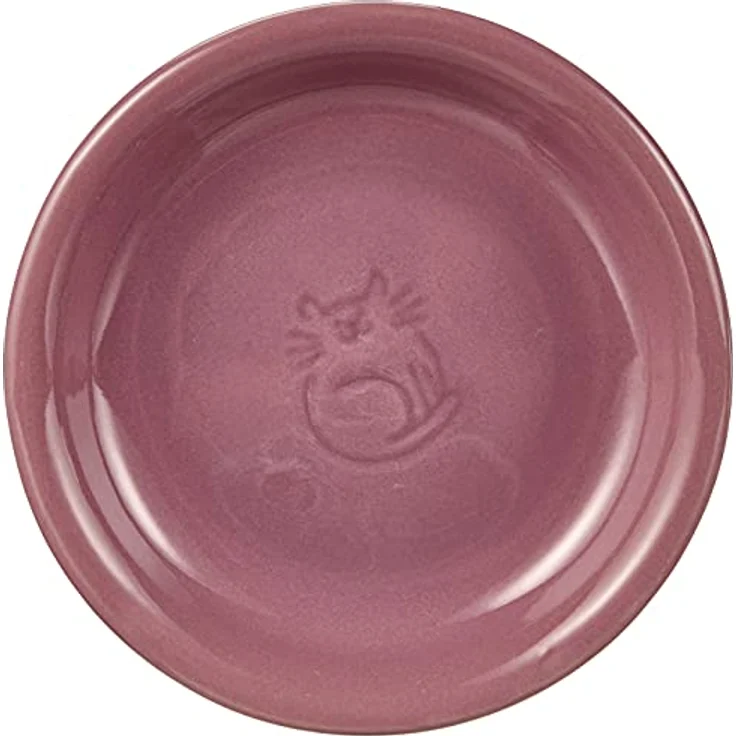 Nobby Katzen Keramik Milchschale lila Ø14 x 2 cm – Bild 1