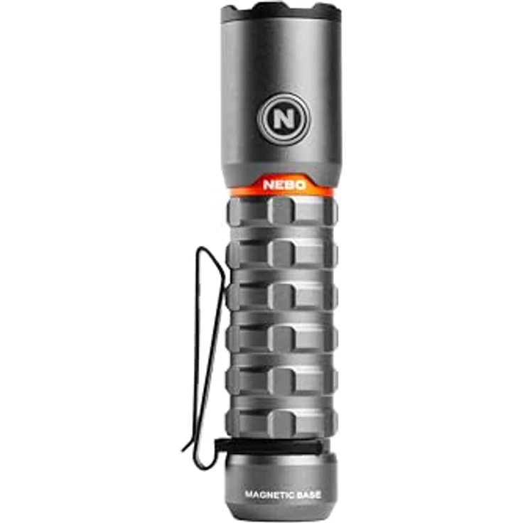 NEBO Torchy 2K, USB-C wiederaufladbare Taschenlampe & Arbeitsleuchte mit 5 Lichtmodi, bis zu 30 Stunden Betriebsdauer, abnehmbarer Taschenclip, wasserfest – Bild 2