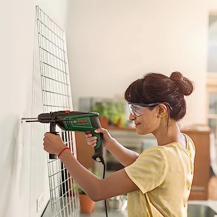 Bosch Schlagbohrmaschine UniversalImpact 730, Präzisionsbohren in Mauerwerk, Holz und Stahl, 730-Watt-Motor, im Koffer – Bild 3