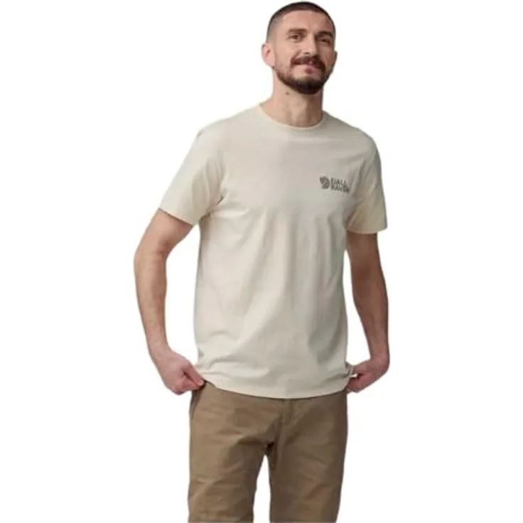 Fjällräven Heavy Classic T-Shirt, Herren-Arbeitsshirt aus Biobaumwolle, weiss, Größe XXL