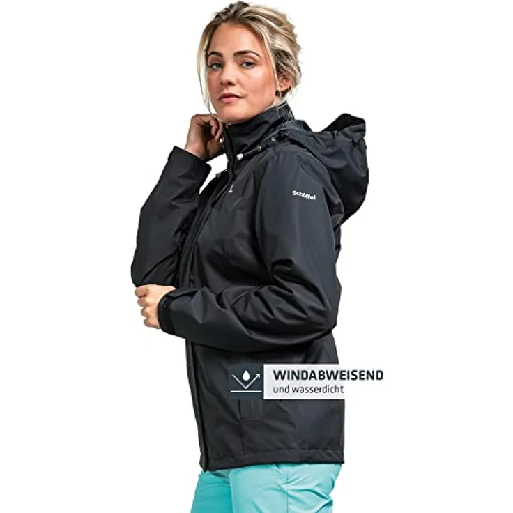 Schöffel Gmund Jacke, Damen Arbeitsjacke, wasser- und winddicht, schwarz, XL, XXL – Bild 3