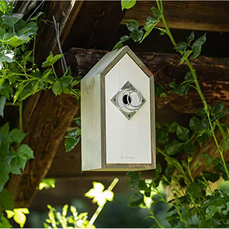 Windhager Nesträuberschutz für Nistkästen, sicherer Fluglochschutz, Spechtschutz, Zubehör für Nistkasten, 7 x 7 x 4 cm, 07471, Silber – Bild 3