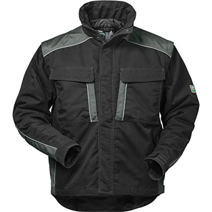 Elysee Canvas-Outdoorjacke "Basel" Größe, 1 Stück, L, schwarz/grau, 22651-L