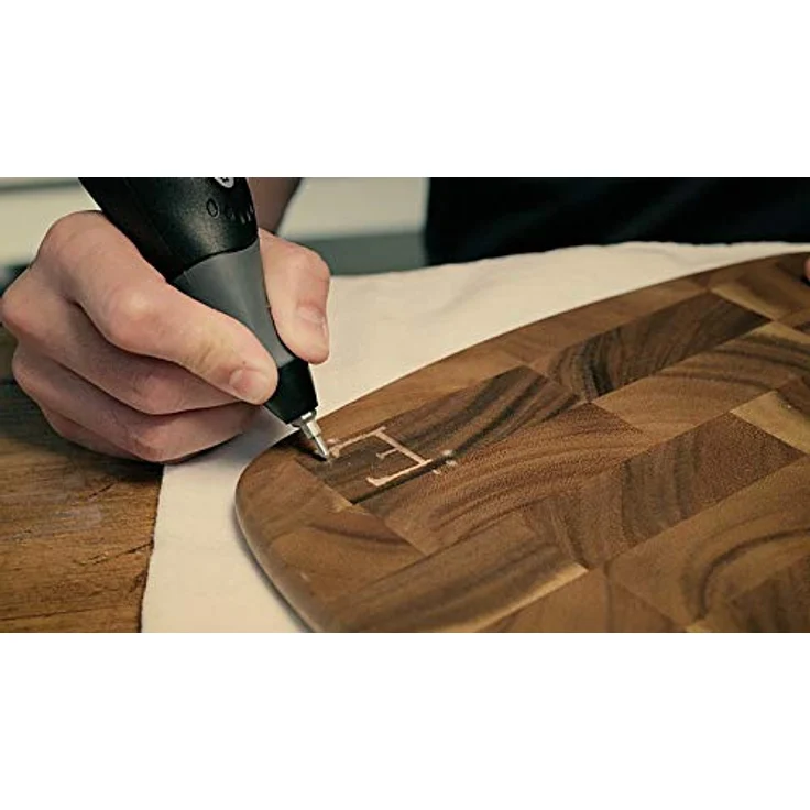 Dremel 290 Multifunktions Gravurgerät, 35 Watt, Gravierer Set mit 3 Zubehören und 4 Aufsätzen zum Gavieren in Holz, Glas Keramik, Metall, Kunststoff, Holz und Leder – Bild 3