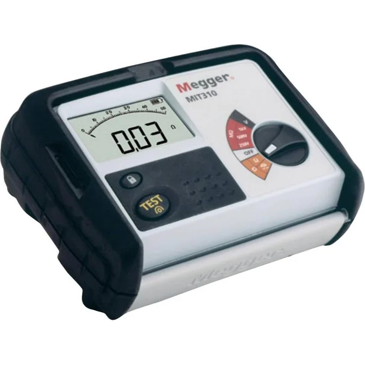 Megger MIT300 Isolationsmessgerät, Multimeter 250 V, 500 V, 999 MΩ (CAT III 600V) mit digitaler/analoger Anzeige