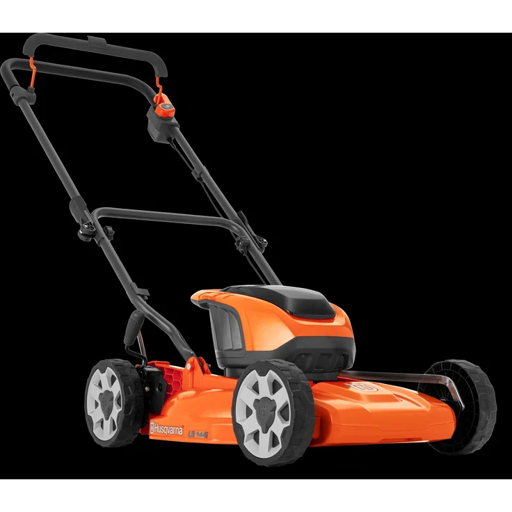 Husqvarna LB 144I, Kabelloser Rasenmäher mit hochwertigem Mulch-Mähdeck und höhenverstellbaren Griffen, kompatibel mit 36V-Akkusystem