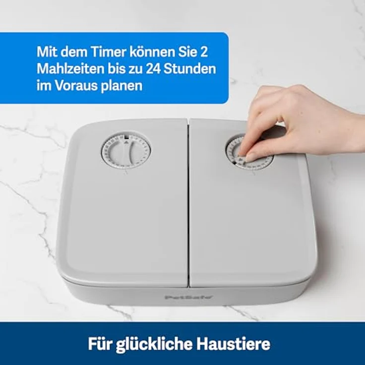 PetSafe Futterautomat für 2 Mahlzeiten (0.71 l), Futternapf - Preisvergleich – Bild 4