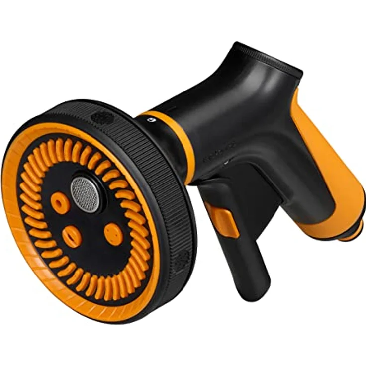 Fiskars Sprühpistole Comfort Multi 5, Gartenbrause mit 5 Funktionen, stufenlos regelbarem Durchfluss und ergonomischem Frontregler – Bild 1
