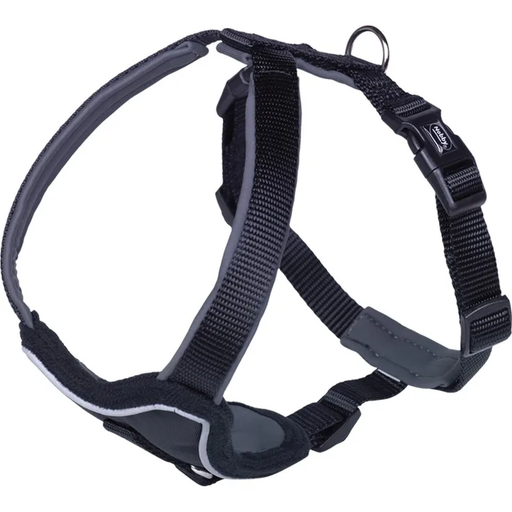 Nobby Komfort Geschirr Classic Preno Bauch: 45-50 cm, Breite: 25 mm, schwarz/grau
