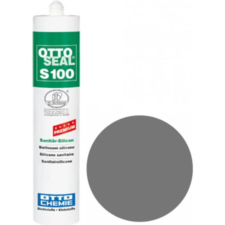 OTTOSEAL  S100 Premium-Sanitär-Silikon/Silicon 300 ml - Grau C02 – Bild 1